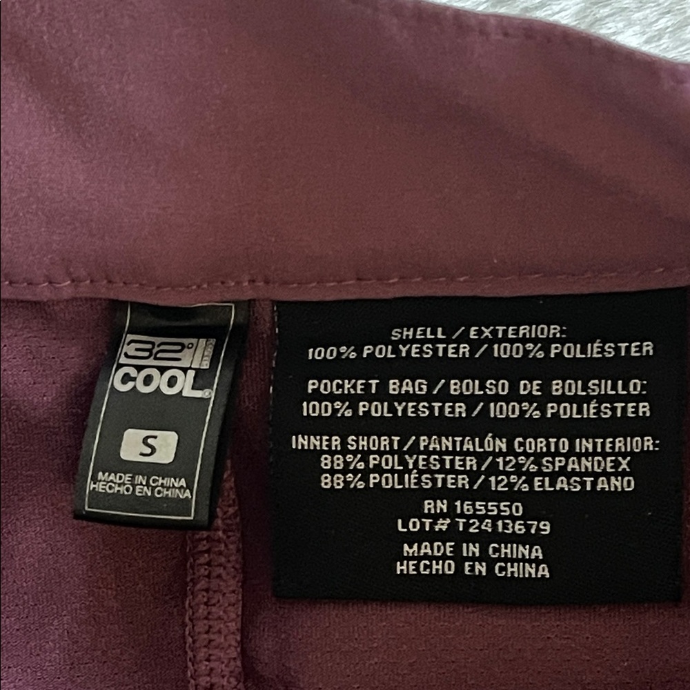 32Degrees Plum Active Ladies Skort with Side Pockets SZ S - Picture 3 of 5